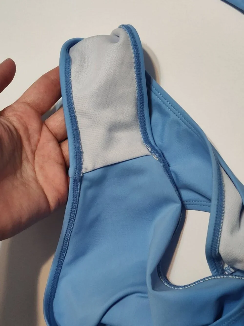 Light blue womens swimstuit swim bikini size L like new